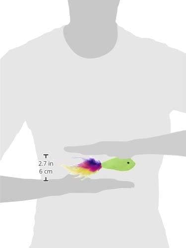 SmartyKat Fish Flop Crinkle Catnip Cat Toys - Multi Color, 9 Count
