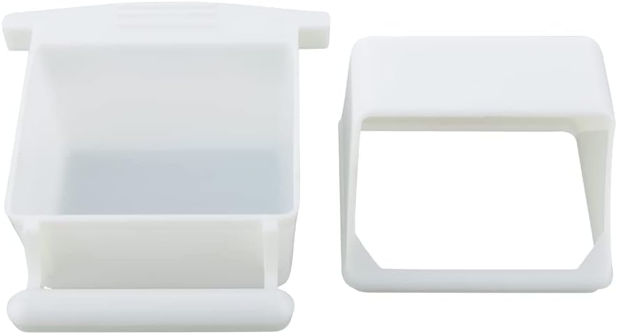 2 Pcs Small Bird Slot Feeder No Mess Cage Hanging Feeder Cup Plastic