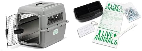 Petmate Sky Kennel Pet Carrier and Petmate 290300 Kennel Travel Kit