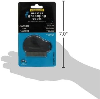 Master Grooming Tools Contoured Grip Flea Combs — Ergonomic Combs