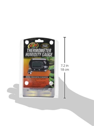 Zoo Med Labs Digital Thermometer Humidity Gauge, Single
