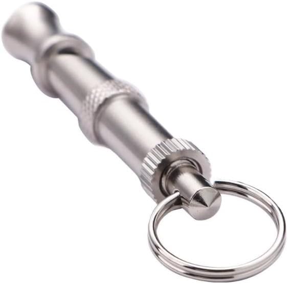 Silvery Dog Whistles, Adjustable Ultrasonic Dog Whistle