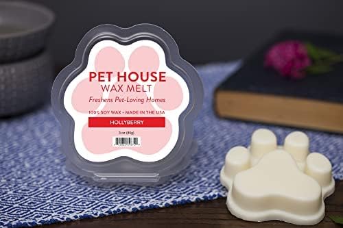 Hollyberry Christmas Wax Melts Plant-Based Wax, 2 Pack Pet House