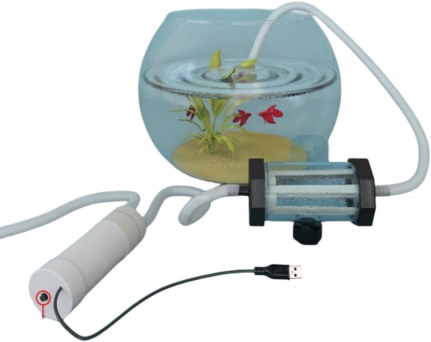 Electric Aquarium Gravel Cleaners USB Pump Quick Low Water Level