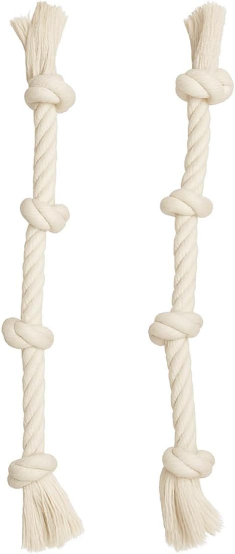2-Pack 20” Heavy-Duty Dog Rope Toys for Strong Chewers