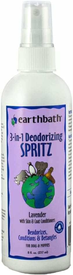earthbath Vanilla & Almond 3-in-1 Dog Deodorizing Spray - 8 oz