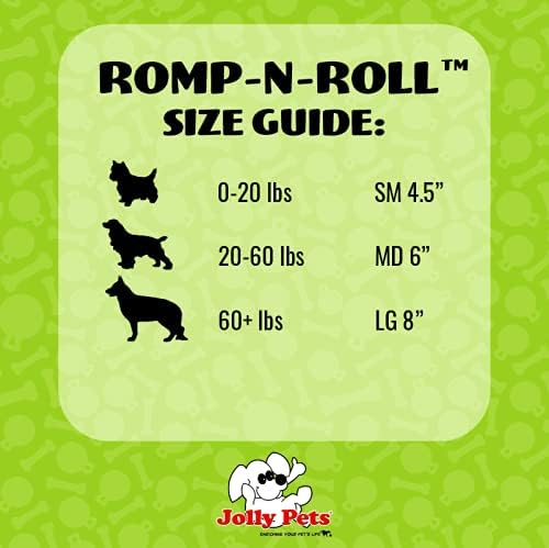 Jolly Pets Romp-N-Roll Rope & Ball Dog Toy, 8 in Large