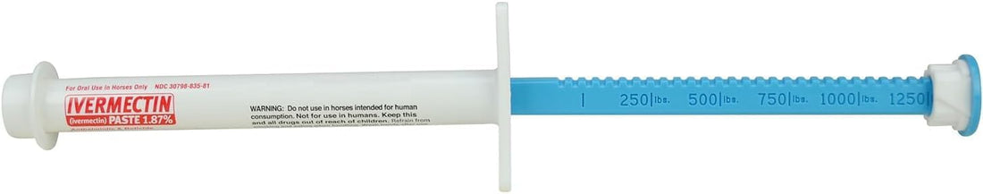 Durvet Ivermectin Paste Dewormer - 6.08g dose @ 1.87% Apple Flavor