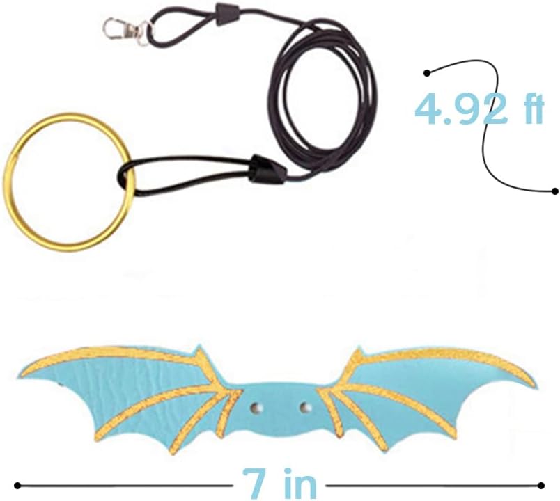 Bearded Dragon Harness and Leash Set, Wings & Adjustable Sizes