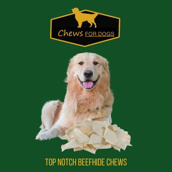 Chews for Dogs Premium Rawhide Chips – Natural Long-Lasting Treats