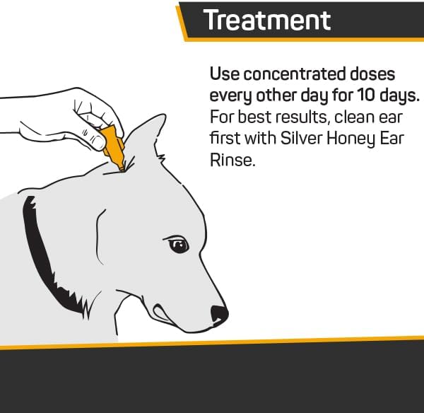 Absorbine Silver Honey Rapid Ear Care Vet Strength Concentrated Doses