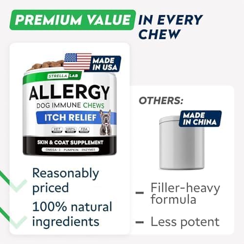 STRELLALAB Dog Allergy & Itching Relief