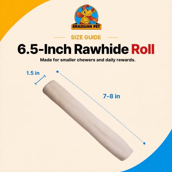 Brazilian Pet Premium Extra Thick Retriever Rolls 7-8 Inches