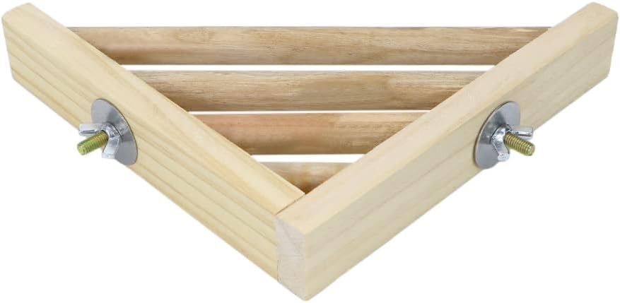 Litewoo Bird Perch Corner Platform Stand Shelf for Parrot Budgie Cage