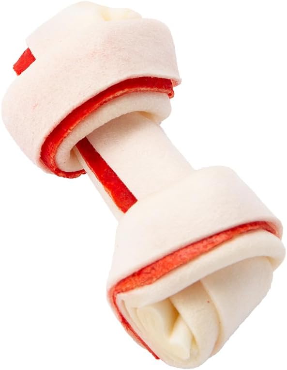 Dingo 95014 Mini Bones, Rawhide For Small/Toy Dogs, Red,14-Count