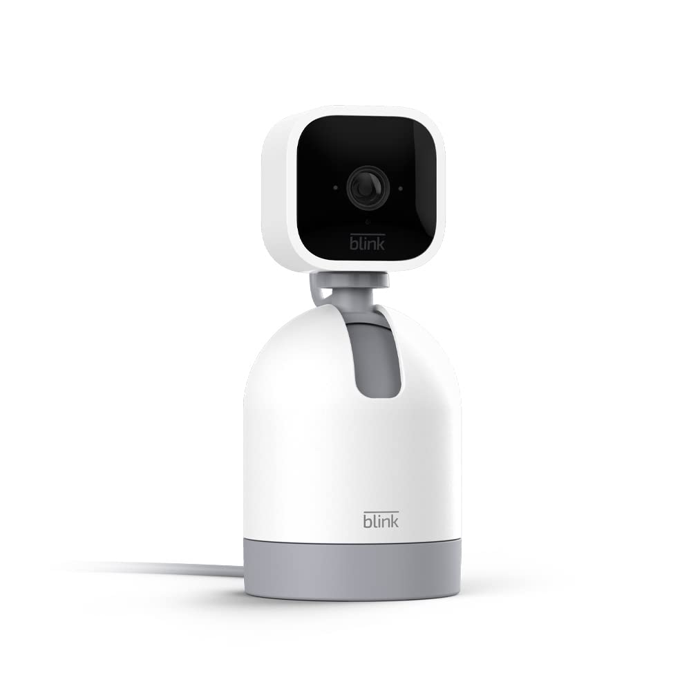 Blink Mini Pan-Tilt Camera, Rotating indoor plug-in smart security