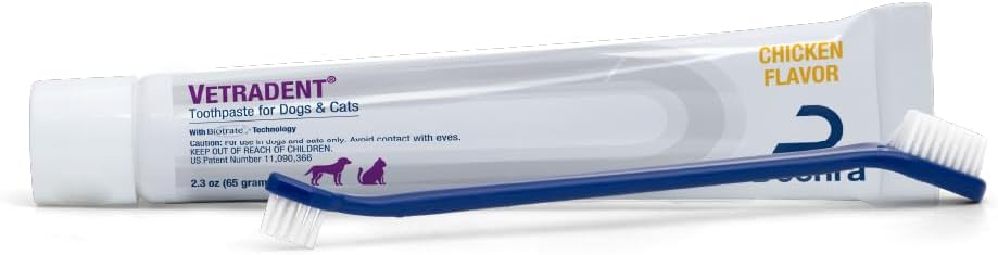 Vetradent Toothpaste (Double-Headed Toothbrush Included), 2.3 oz