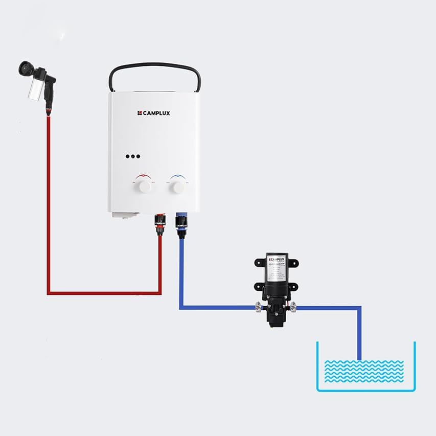 CAMPLUX Pet Washing Hose Attachment with Soap Dispenser, 11.48 FT Hose