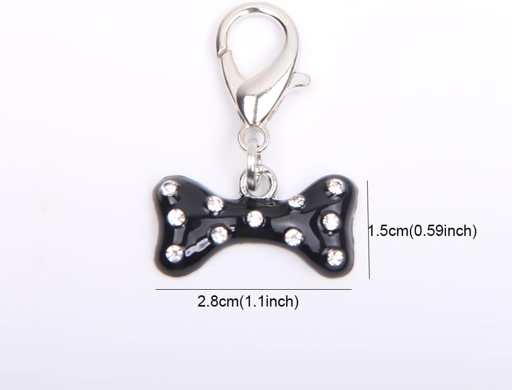 Bling Rhinestones Bone Charm Pendant Jewelry for Pet Dog Cat Puppy
