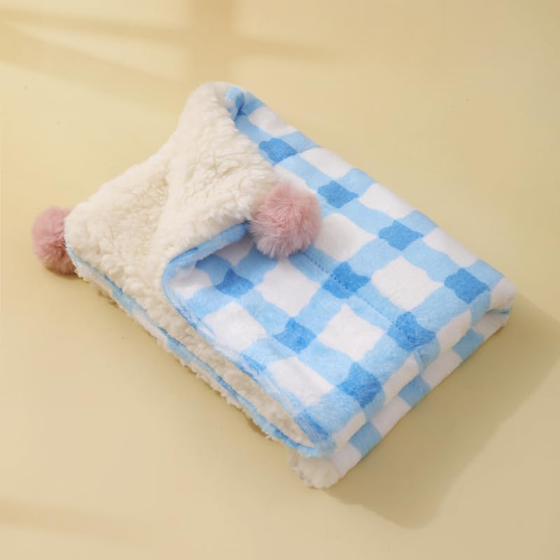 Little Pillow for Cats Puppies Ultra Soft Fluffy Pet Calming Toy Half