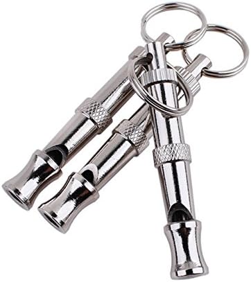 F-P 2pc Silver Whistle for Bird/Pigeon Parrot Pet Training Feeding