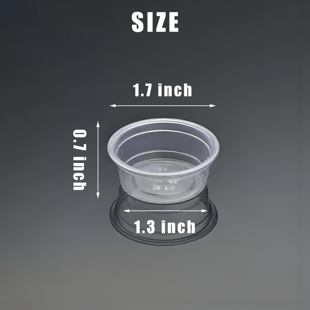 100PCS 0.5oz Crested Gecko Food Dish Cups