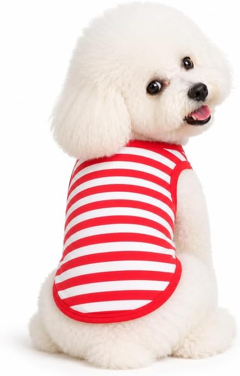Petitebella Horizontal Stripes Puppy Dog Shirt