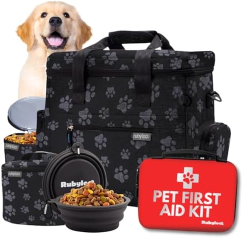 Rubyloo Pet Travel Bundle – Original Doggy Bag + Vet-Approved Pet