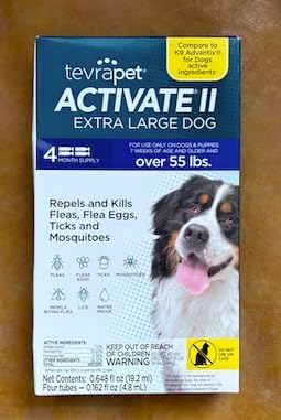 TevraPet Activate II Flea and Tick Prevention for Dogs