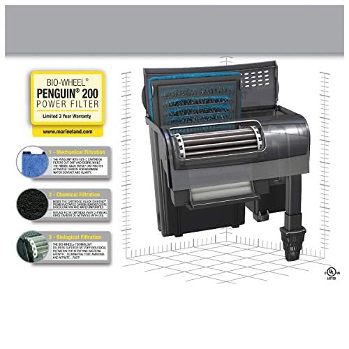 Marineland Bio-Wheel Penguin 200 GPH Power Aquarium Filter