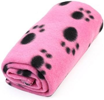 Sharing Star 1 Piece Cute Soft Puppy Blanket Paw Prints Pet Cushion