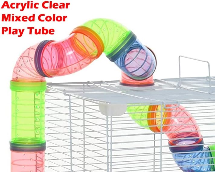Large Blue 5-Floors Hamster Mansion Mouse Habitat Gerbil Cage