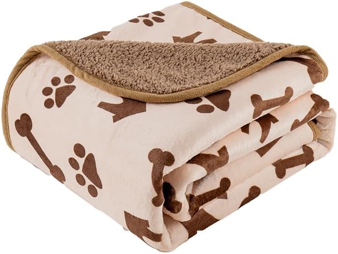 Waterproof Dog Blankets for Large Dogs 50"x60" Dark Grey