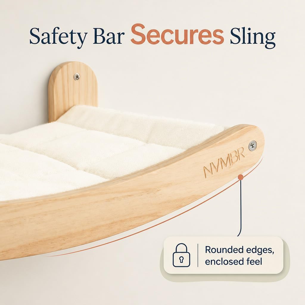 Cat Wall Shelf Bed Hammock with Sisal Stairs Set