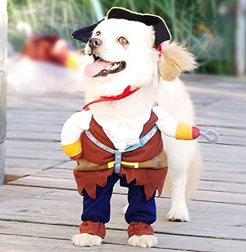Idepet Funny Pet Clothes Pirate Dog Cat Costume Party Apparel