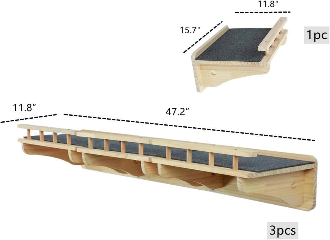 SHENGOCASE Wall Mounted Cat Furniture Set
