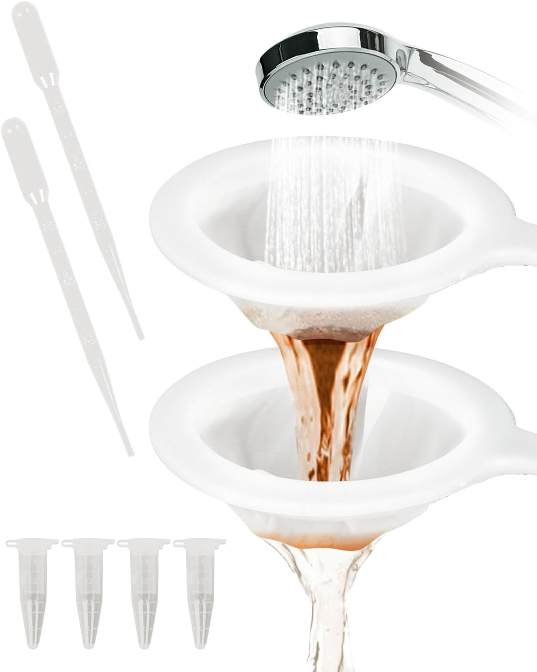 Pawfly Brine Shrimp Net Kit- 80 & 200 Mesh Sieve for Hatchery