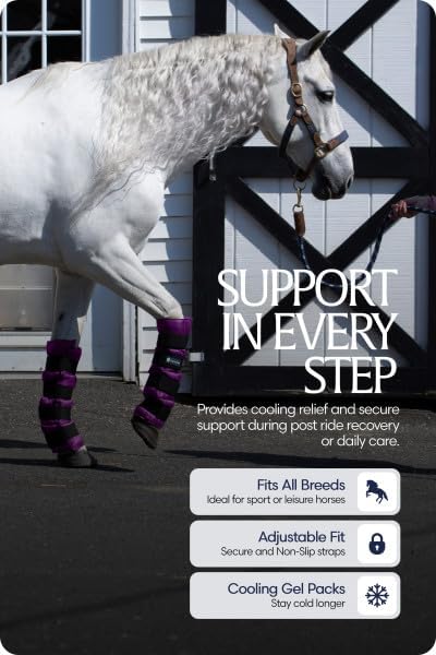 Equinavia Cool Relief Therapy Ice Wrap, Recovery Horse Ice Boots