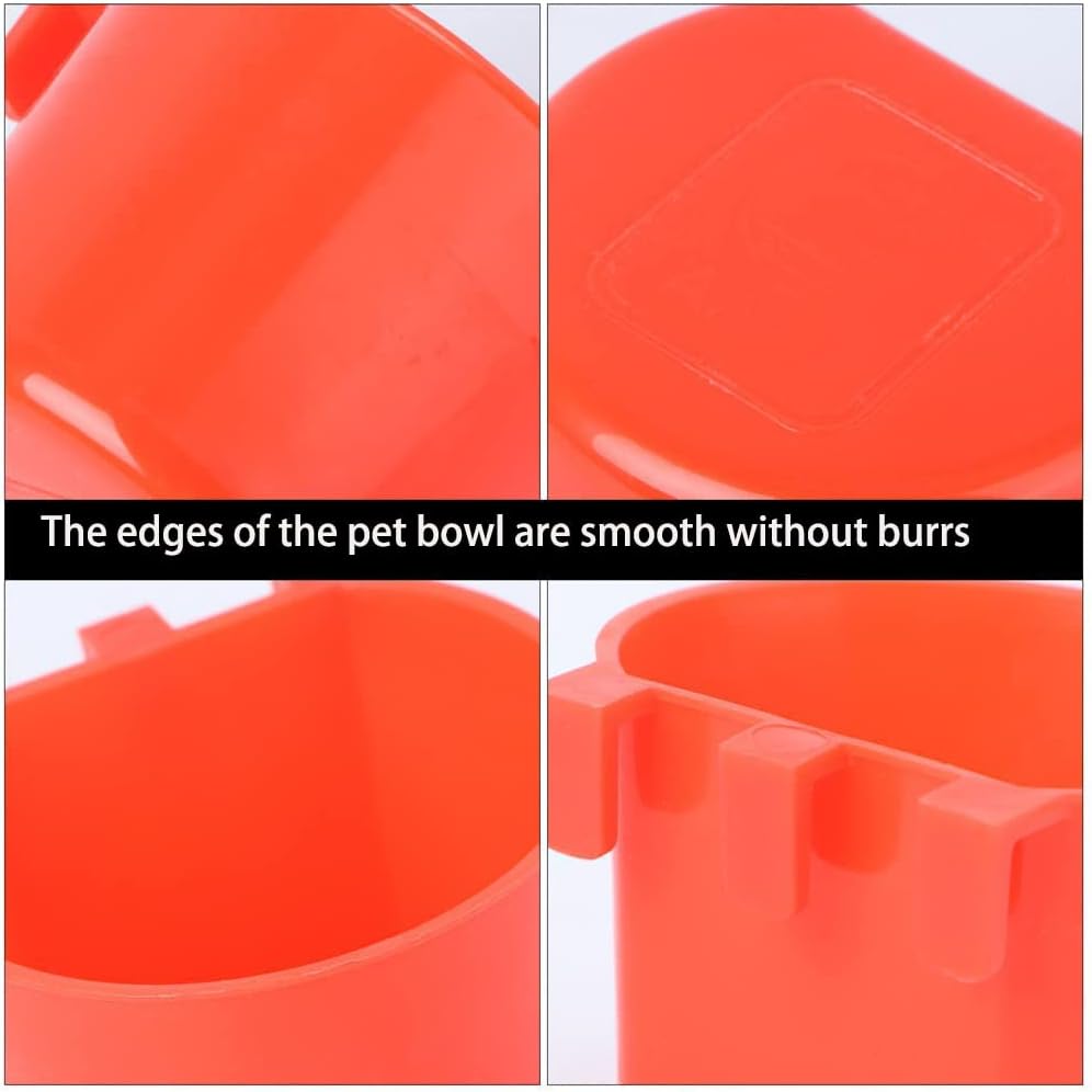AMZSYLV 10 Pack Bird Cage Feeding Cups Chicken Seed Bowl Hanging