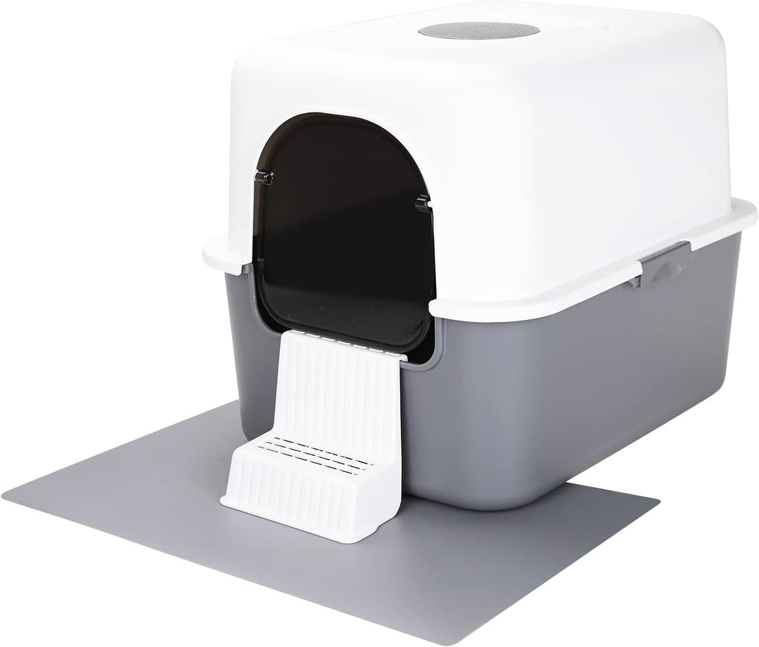 Sfozstra Enclosed Cat Litter Box: Splash Resistant Leak Resistant