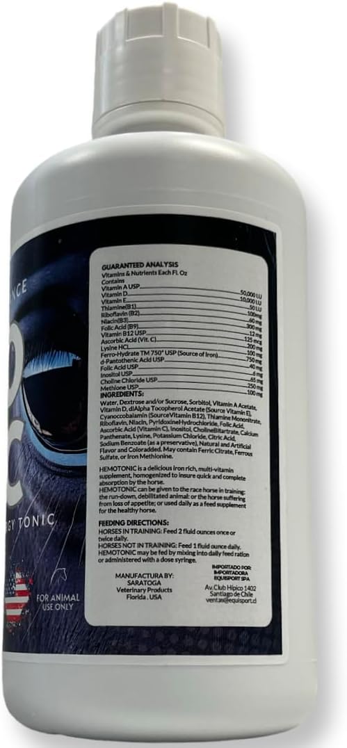 Hemotonic Iron Rich Multi-Vitamin Energy Tonic Body Builder