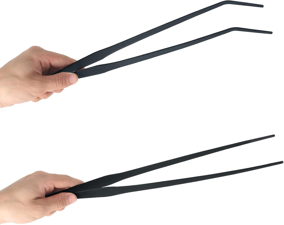 Aquarium Tweezers Extra Long 15 inches Feed Tong Clamps