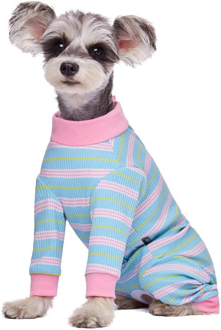 Dog Surgery Recovery Suit, Four-Leg Long Sleeve Dog Onesie