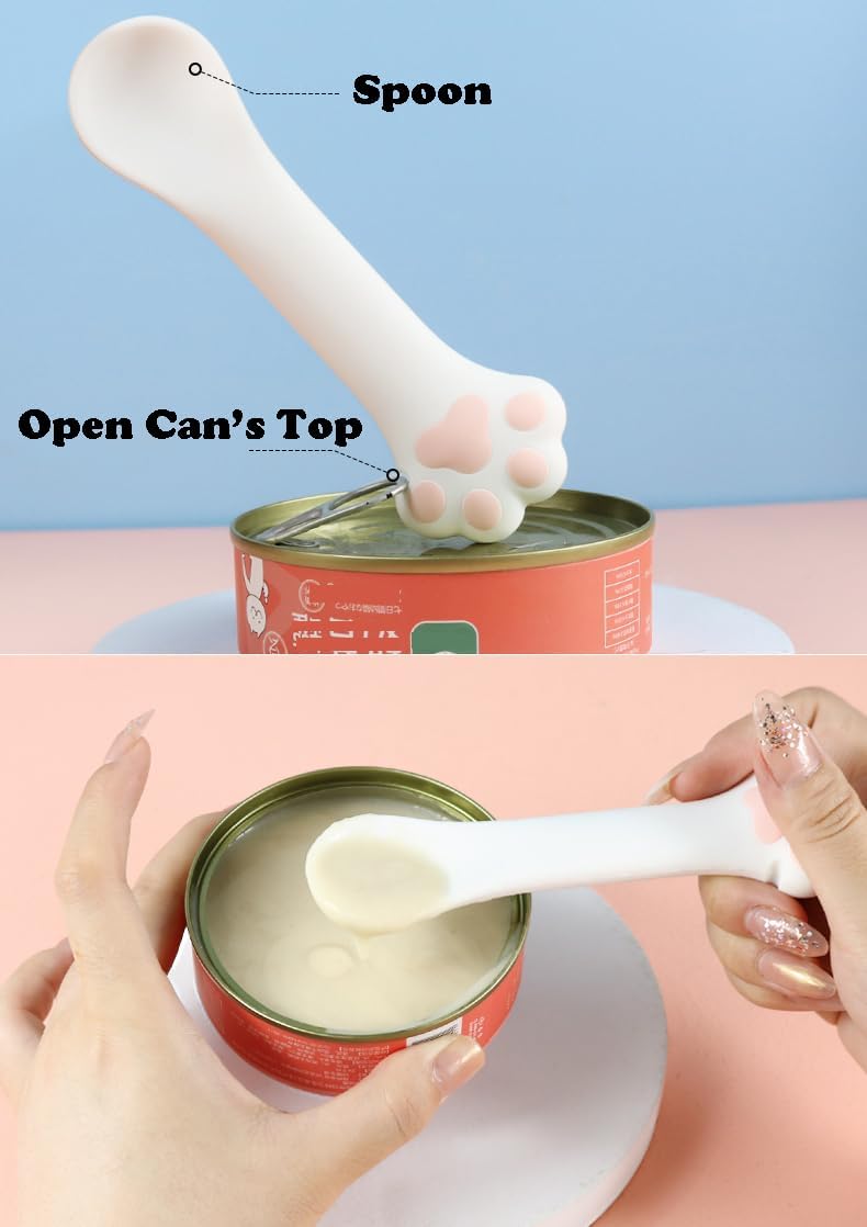 Joyinjojo 2 Pack Dog Cat Food Spoon Spatula
