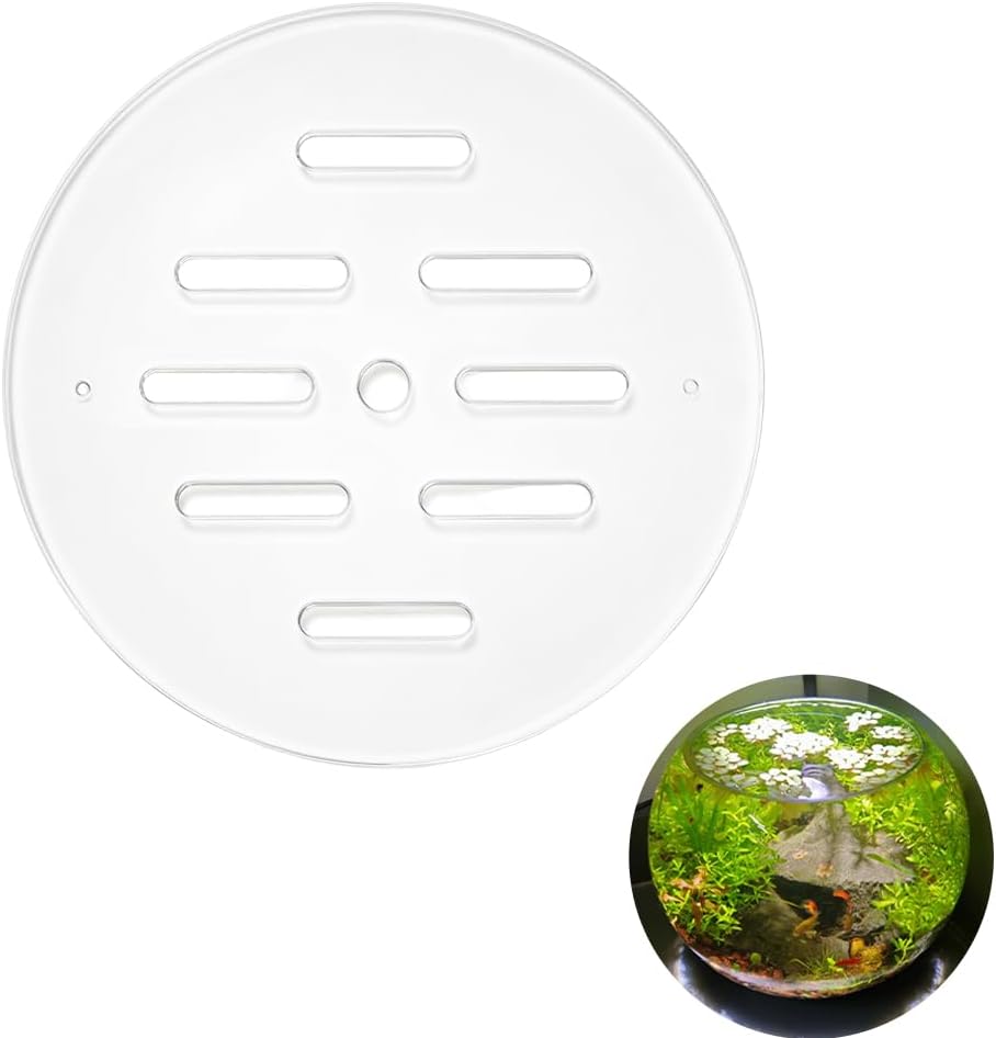 OLYCRAFT Acrylic Aquarium Anti-Jumping Lids Cover Round Acrylic Plate
