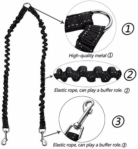 2 Dog Leash No Tangle Pet Double Dog Coupler Walking & Training Leash