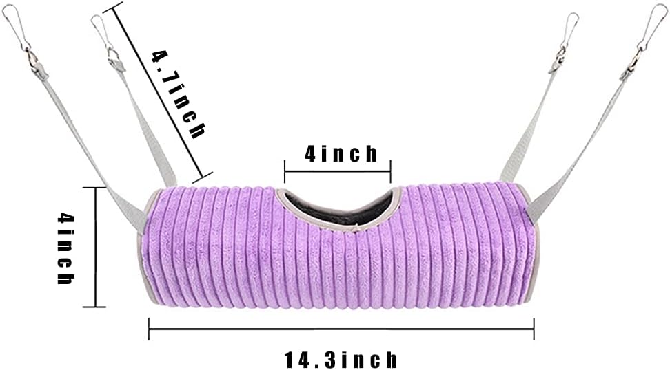 Ferret Tunnel Hanging Hammock Bed, Small Animal Rats Squirrel Toy