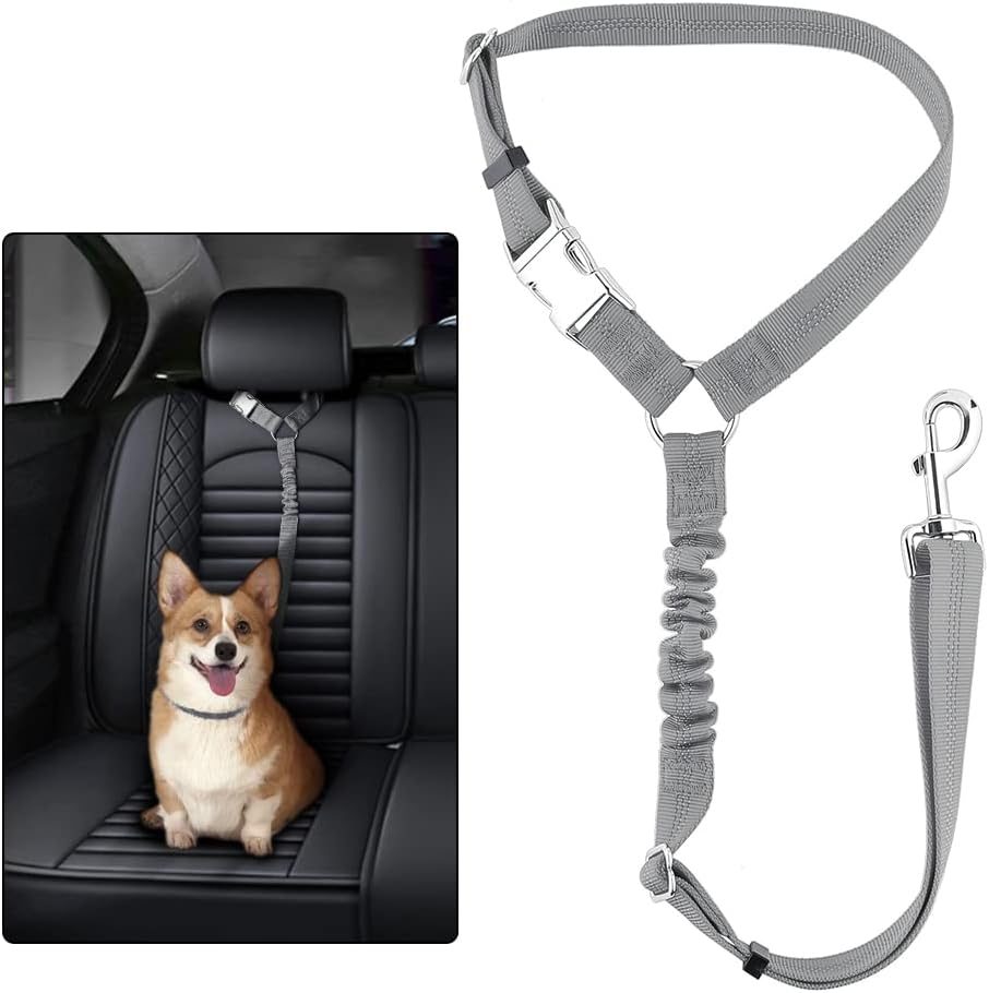 Plutus Pet Dog Seat Belt for Car Headrest