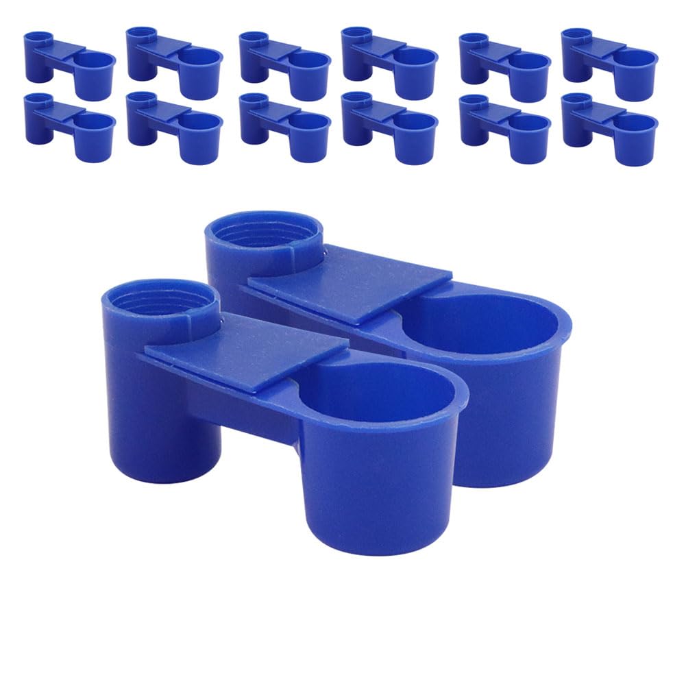 Automatic Bird Drinker Cups 12pcs Pigeon Water Bottle Feeder for Cage
