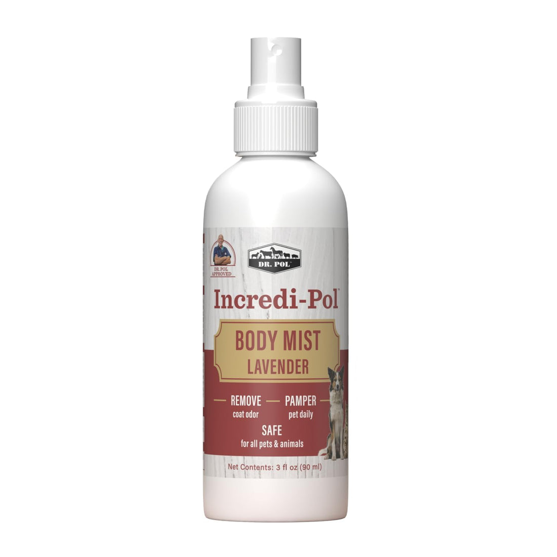 Dr. Pol Pet Deodorizer Body Mist, Odor Eliminator for Dogs & Cats, 3oz